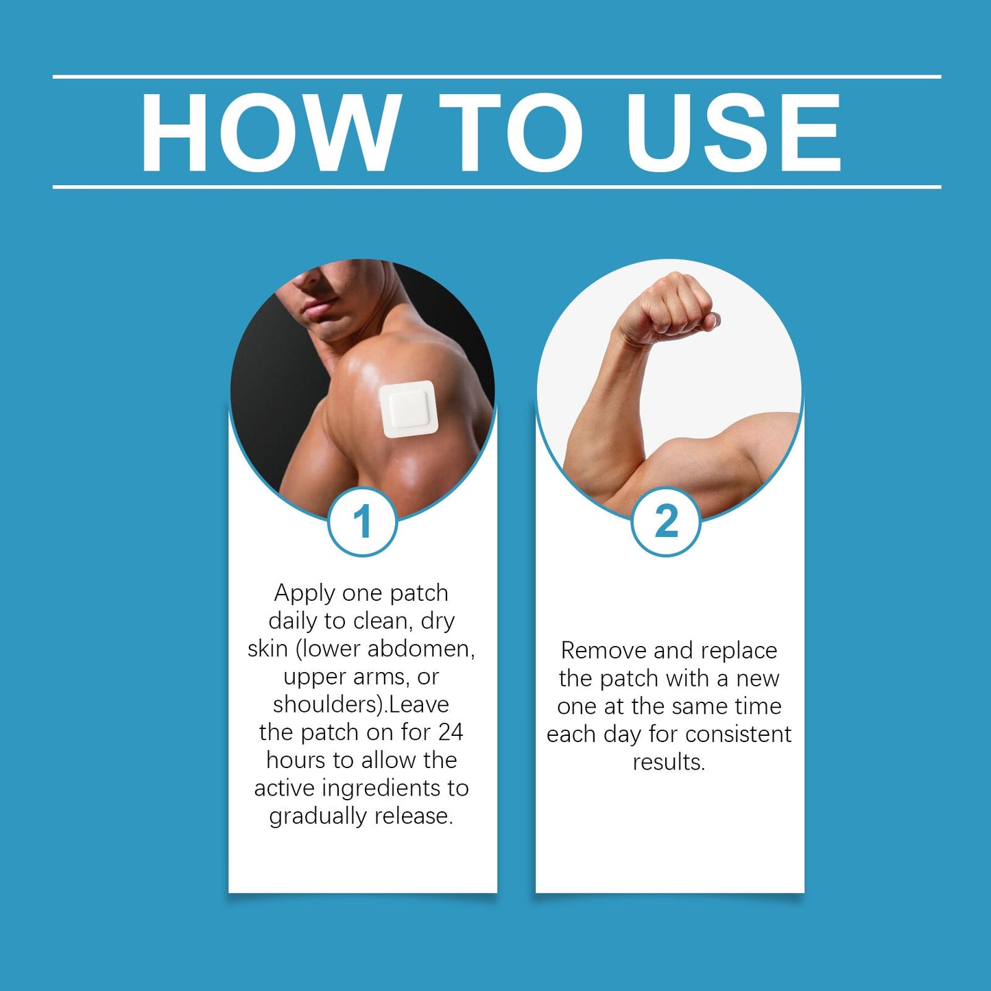 Men's Vitality Patch - Infused with plant extracts to nourish the body and support daily comfort-V