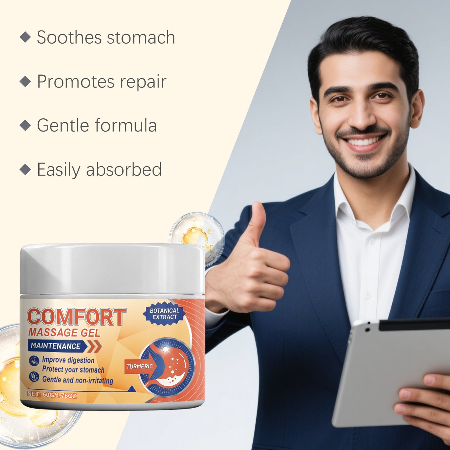 AMZ Body Massage Gel: Gentle Formula for Nourishing Skin and Enhancing Comfort in Daily External Care-ZZ