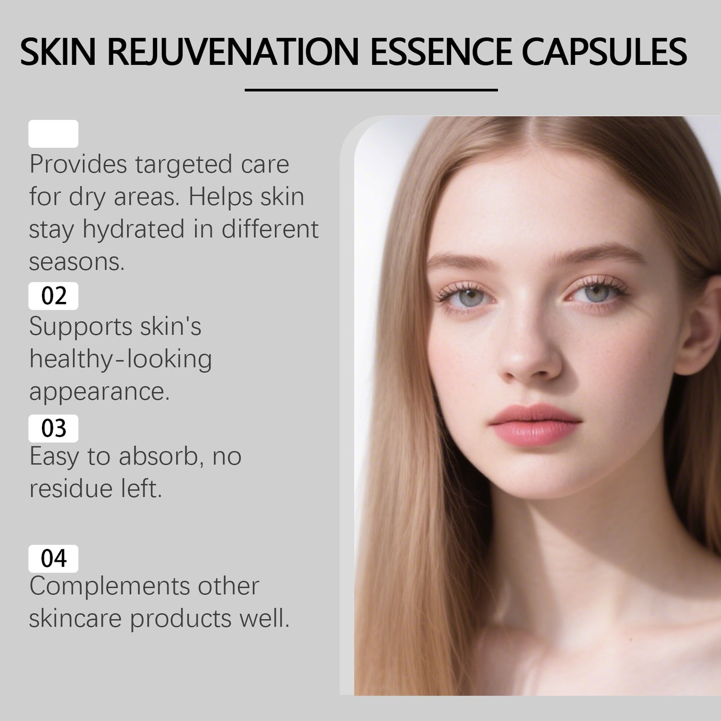 Moxirea GHK-Cu Essence Milk: Gentle Moisturizing Face Essence for Refined, Hydrated, and Bouncy Skin-ZZ