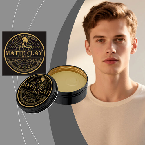 East Moon Men's Styling Hair Pomade - Strong Hold, Smooth & Easy to Manage, Non-Greasy & Non-Sticky-CJY