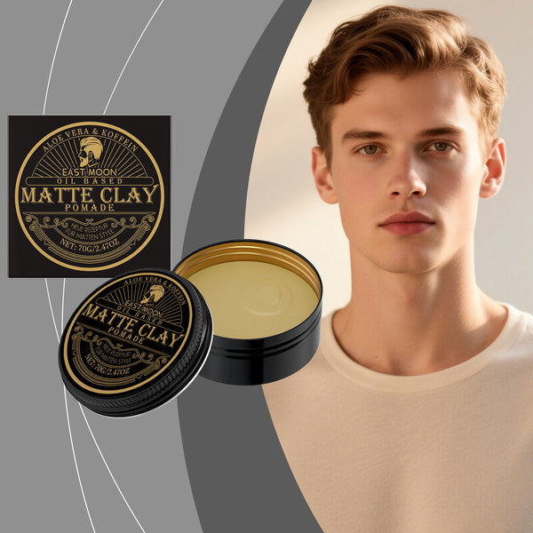East Moon Men's Styling Hair Pomade - Strong Hold, Smooth & Easy to Manage, Non-Greasy & Non-Sticky-CJY