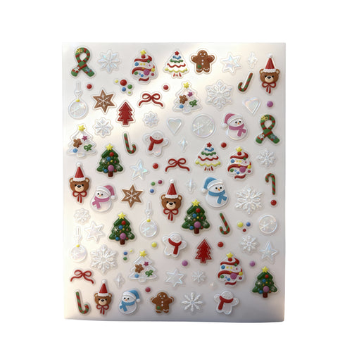 Nymixa Christmas Nail Stickers - Elegant Designs for Holiday DIY Manicure, Creative & Portable Nail Art Decor-YQ