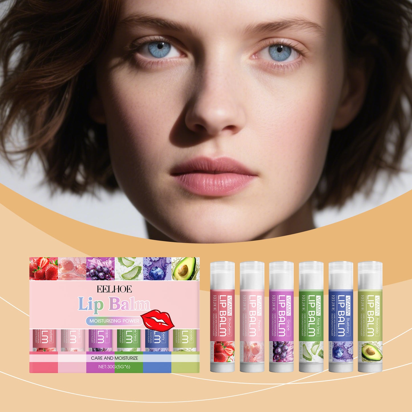 EELHOE Nourishing Lip Balm Set - Daily Moisturizing Care with Gentle Formula for Soft, Supple Lips-YQ