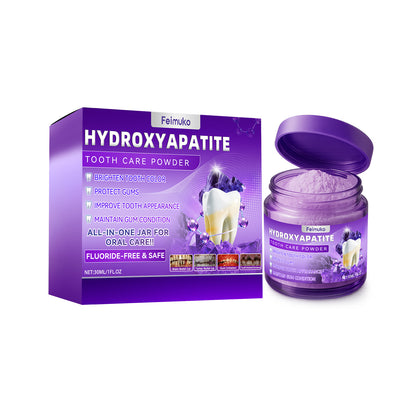 Purple teeth whitening powder: Gentle ingredients to care for teeth and clean gums for daily oral care-SY