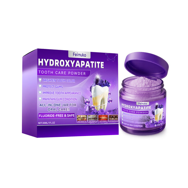 Purple teeth whitening powder: Gentle ingredients to care for teeth and clean gums for daily oral care-SY