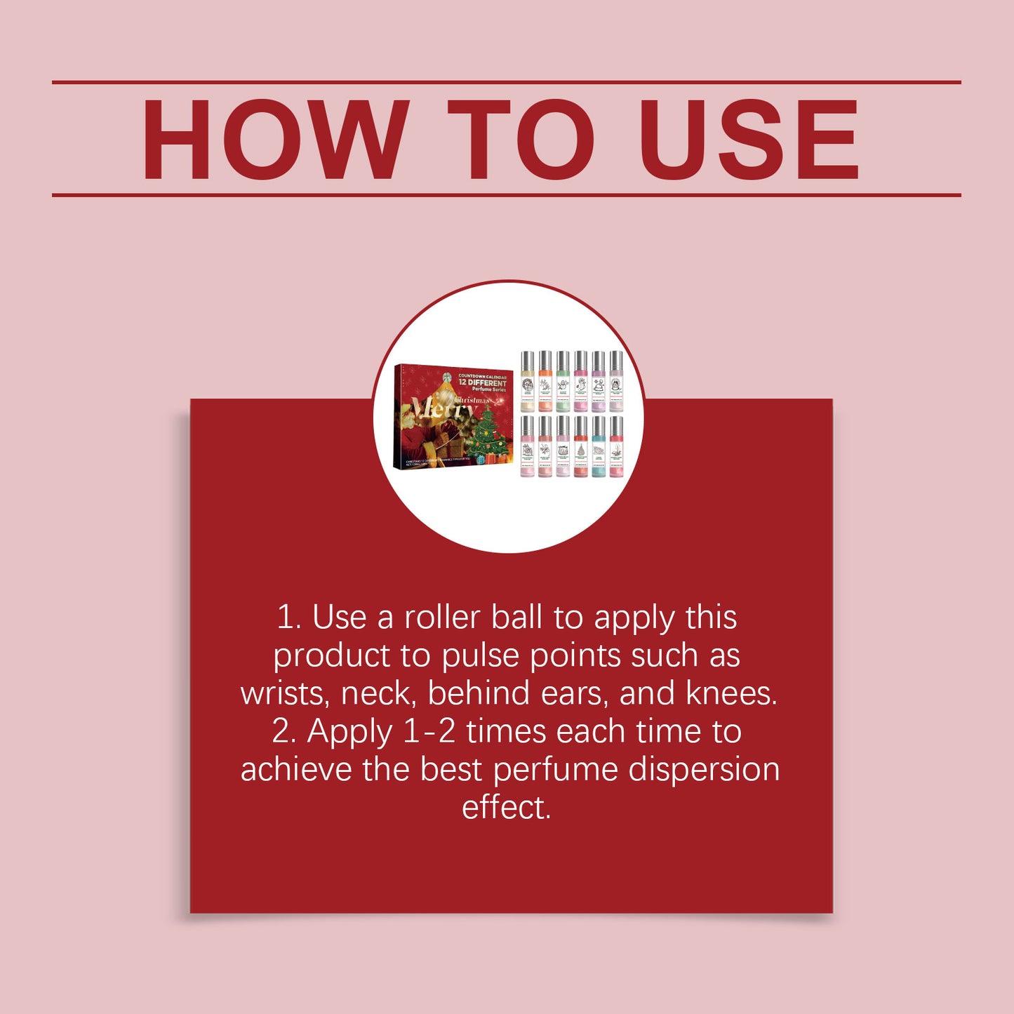 AMZ Christmas Countdown Perfume Gift Set: 12 Unique and Heartwarming Christmas Fragrance Sets-MX