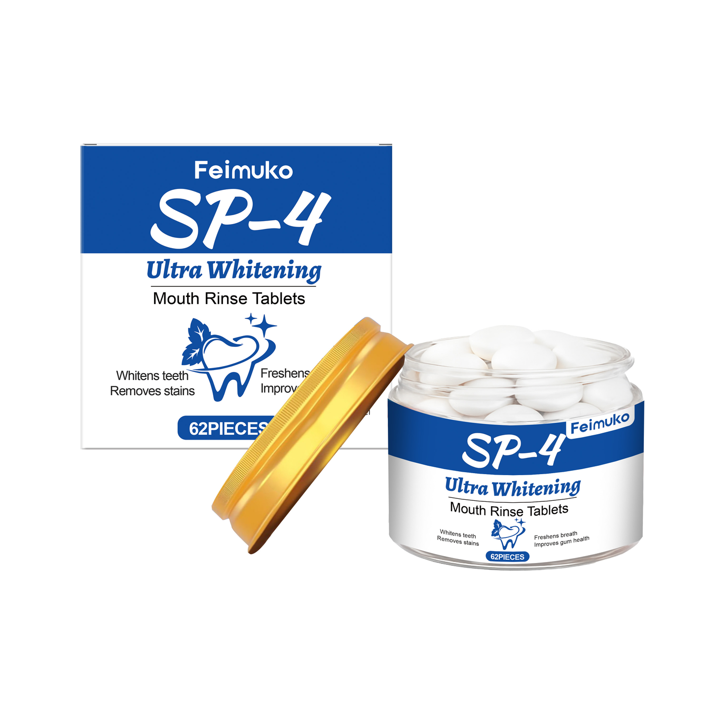 Freshen breath mouthwash granules, clean teeth and leave a pleasant fragrance, portable and refreshing mouthwash granules for travel.-SY